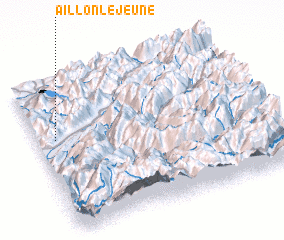 3d view of Aillon-le-Jeune