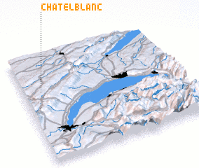 3d view of Châtelblanc