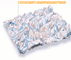 3d view of Coise-Saint-Jean-Pied-Gauthier