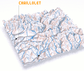 3d view of Chaillolet