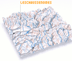 3d view of Les Chaussenoires