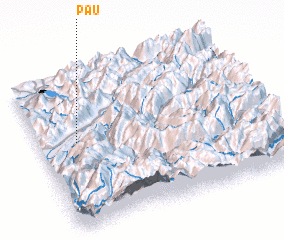 3d view of Pau