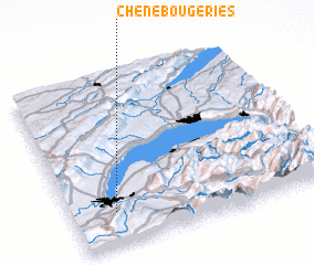 3d view of Chêne-Bougeries
