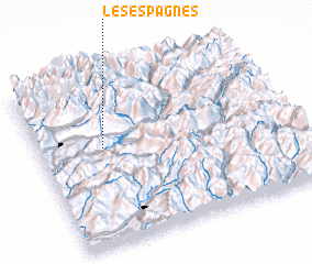 3d view of Les Espagnes