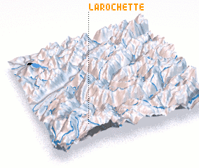 3d view of La Rochette