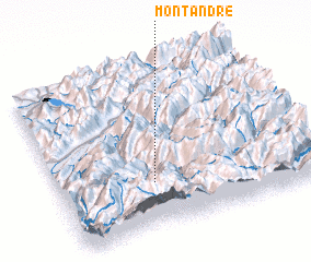 3d view of Mont André