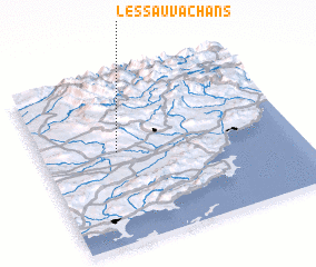 3d view of Les Sauvachans