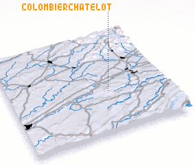 3d view of Colombier-Châtelot