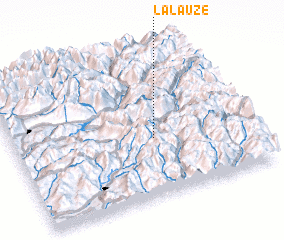 3d view of La Lauze