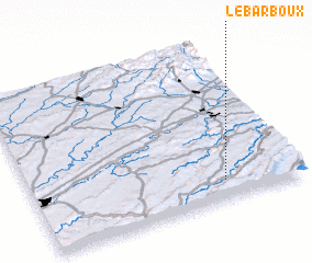 3d view of Le Barboux