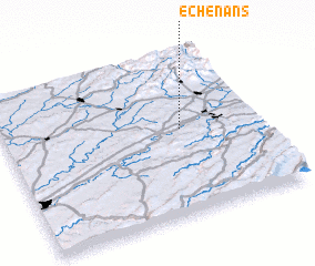 3d view of Échenans