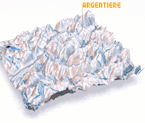 3d view of Argentière