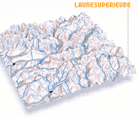 3d view of Laune-Supérieure