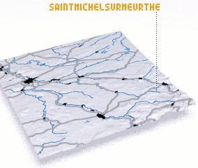 3d view of Saint-Michel-sur-Meurthe