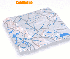 3d view of Karīmābād