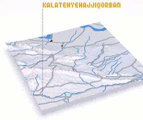 3d view of Kalāteh-ye Ḩājjī Qorbān