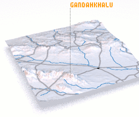 3d view of Gandah Khālū