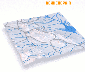 3d view of Nowdeh-e Pā\