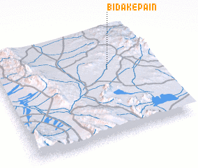 3d view of Bīdak-e Pā\