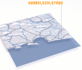 3d view of Kambel-e Soleymān