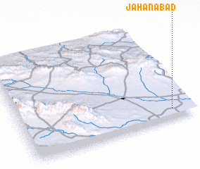 3d view of Jahānābād