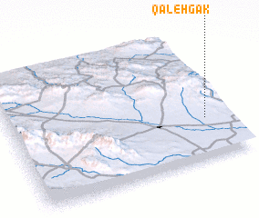 3d view of Qal‘eh Gak