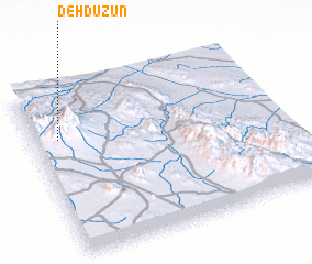 3d view of Deh Dūzūn