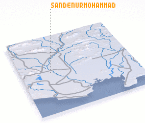 3d view of Sand-e Nūr Moḩammad