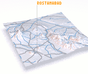 3d view of Rostamābād