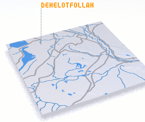3d view of Deh-e Loţfollāh