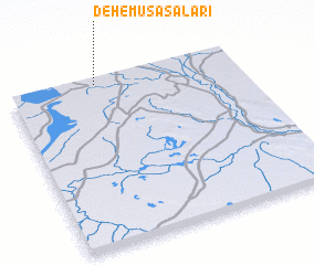 3d view of Deh-e Mūsá Sālārī