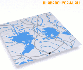 3d view of Kharābeh-ye \