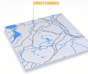 3d view of Deh-e ‘Īsáābād
