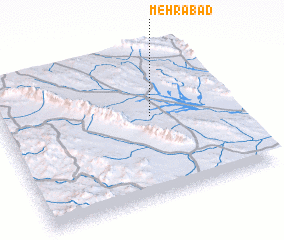 3d view of Mehrābād