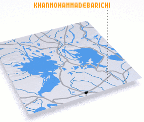 3d view of Khānmoḩammad-e Barīchī