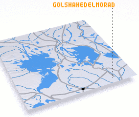 3d view of Golshāh-e Delmorād