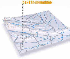 3d view of Deh-e Tāj Moḩammad