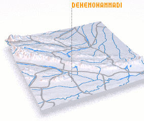 3d view of Deh-e Moḩammadī