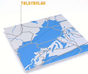 3d view of Taldy-Bulak