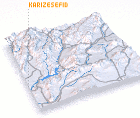 3d view of Kārīz-e Sefīd