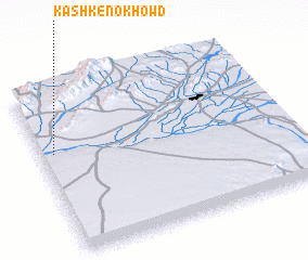 3d view of Kashk-e Nokhowd