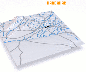 3d view of Kandahār