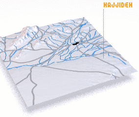 3d view of Ḩājjī Deh