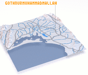 3d view of Goth Nūr Muhammad Mallāh