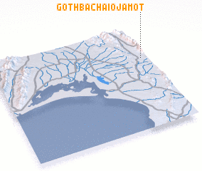 3d view of Goth Bāchāio Jāmot