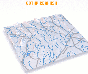 3d view of Goth Pīr Bakhsh