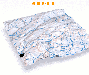 3d view of Jhanda Khān