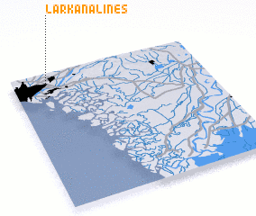 3d view of Larkāna Lines