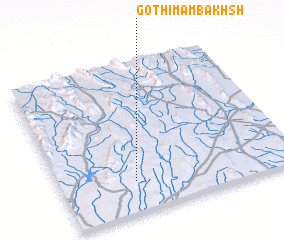 3d view of Goth Imām Bakhsh