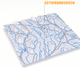 3d view of Goth Imām Bukhsh